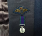 RAF Royal Air Force Vintage Mess Jacket Airforce Blue Grey OFC With Braided Cuffs