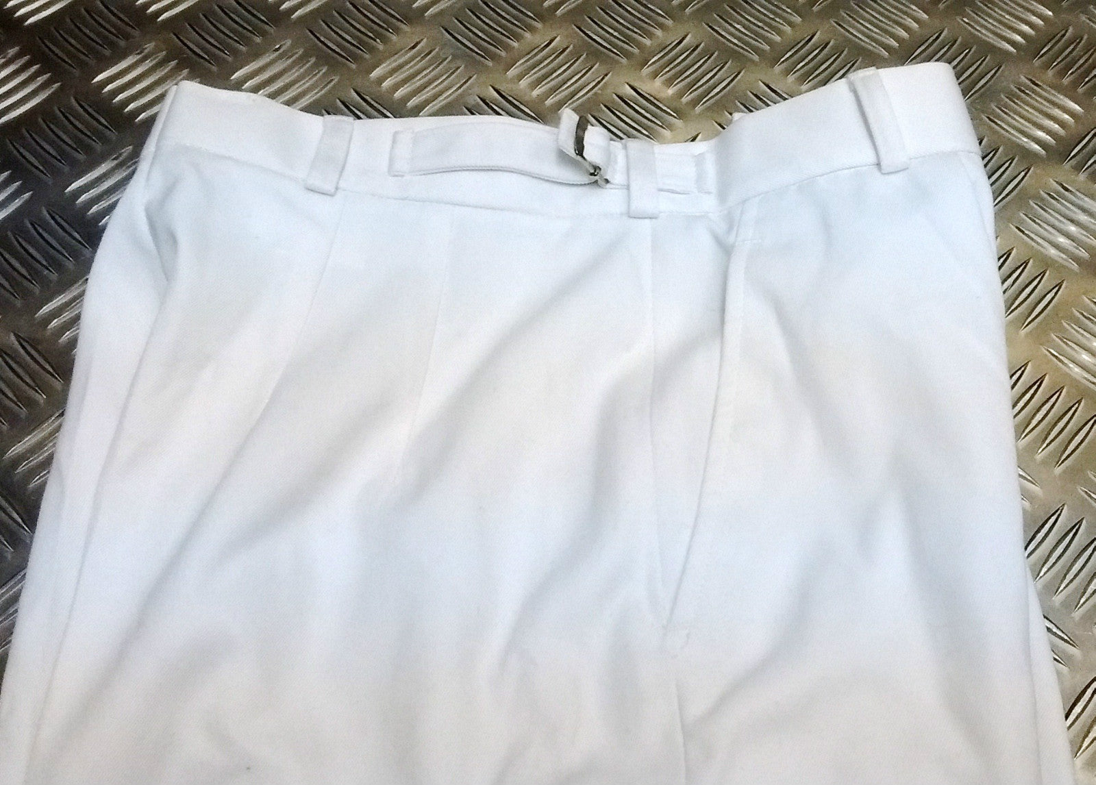 WRAF No6a White Bands Woman's British RAF Royal Air Force Dress Trousers / Slack With Marks