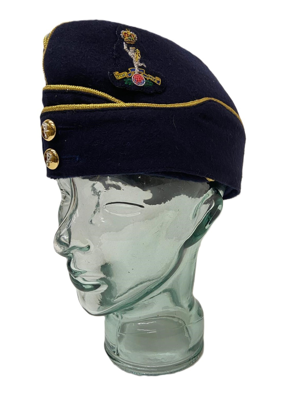 Royals Signals Side Hat / Forage Cap Army Style with Badge - NEW