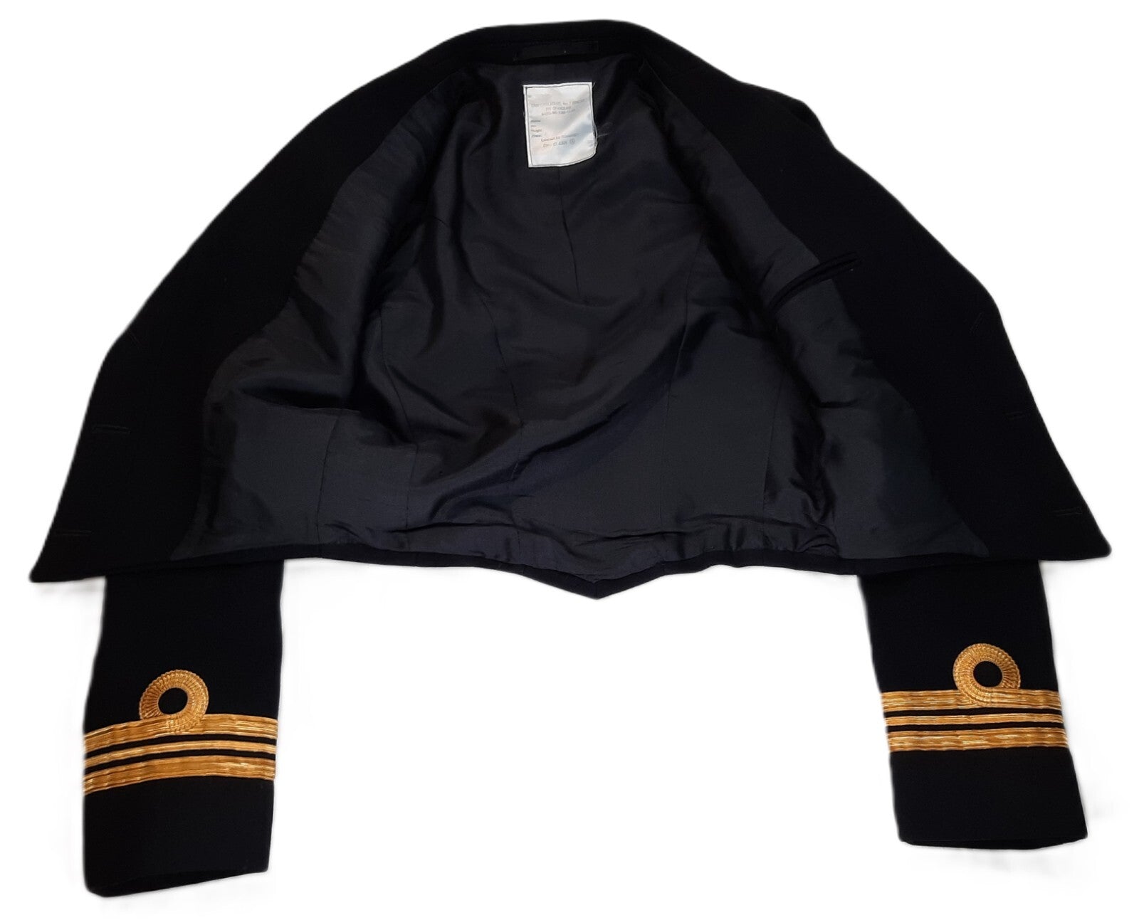 No7 Mess Jacket Lt Com w Cuff Curls British Naval Ofc Dress RN