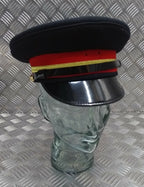 Abu Dhabi Hat UAE Insignia Buttons & Black Chinstrap Officers Hat No Badge 53cm