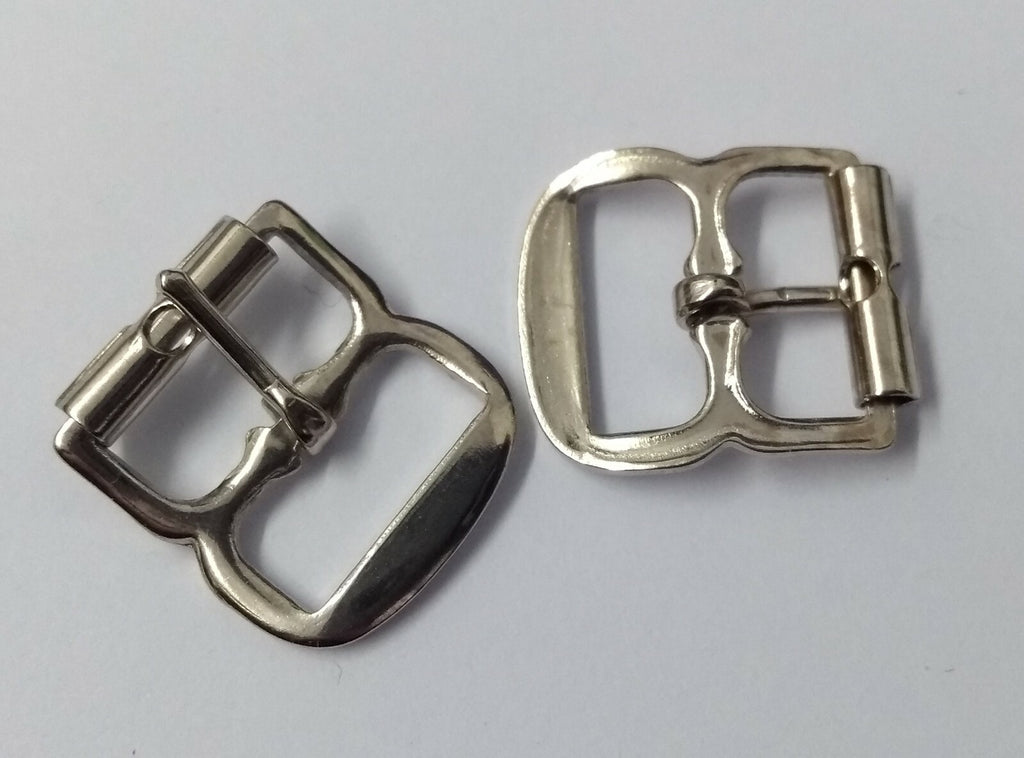 Mil-Spec 1/2" Nickel Plated Small Roll Buckles X2 ( 1 Pair) STD40