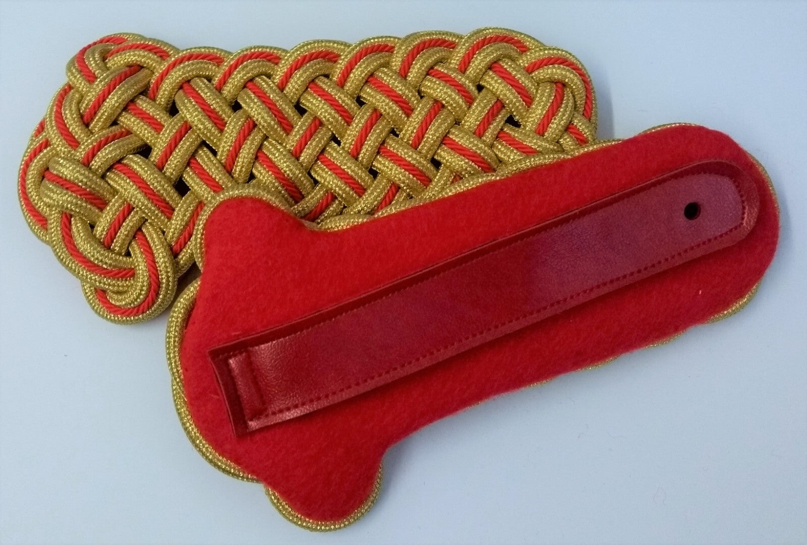 Shoulder Cords Senior Officer Gold & Maroon Fleck Braid No Insignia UK Made