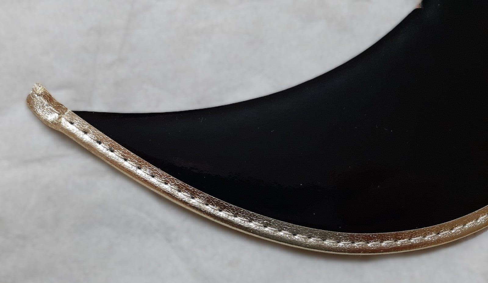 Peak British Made Gold Bound Visor for Dress Hats / Caps