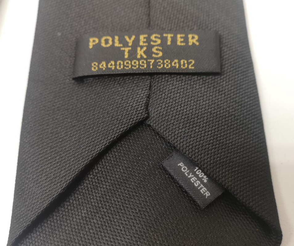 Black Polyester Tie Genuine British