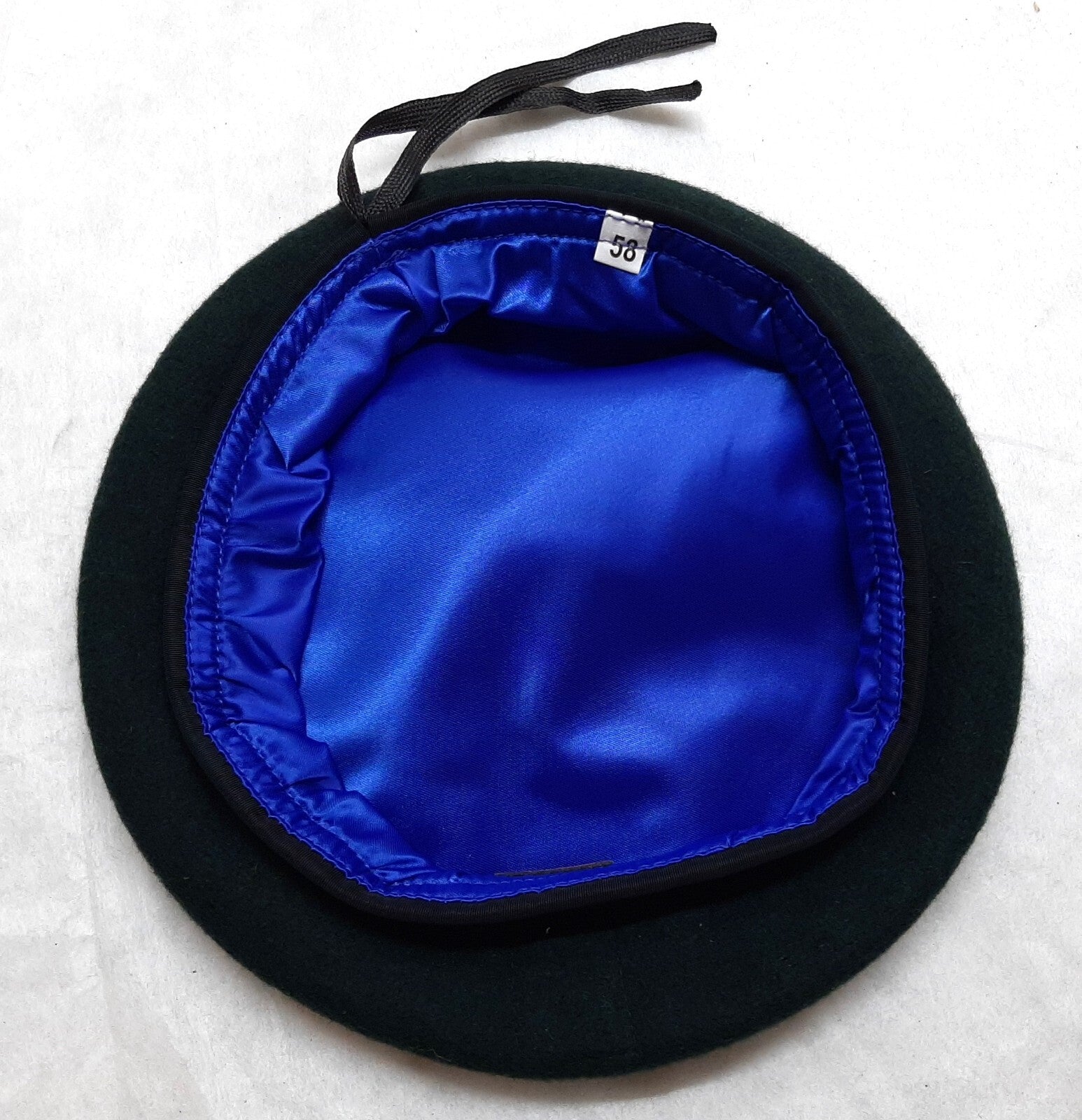 Officer's Beret British Army Pattern Petersham Rim Rifles & Light Infantry Green