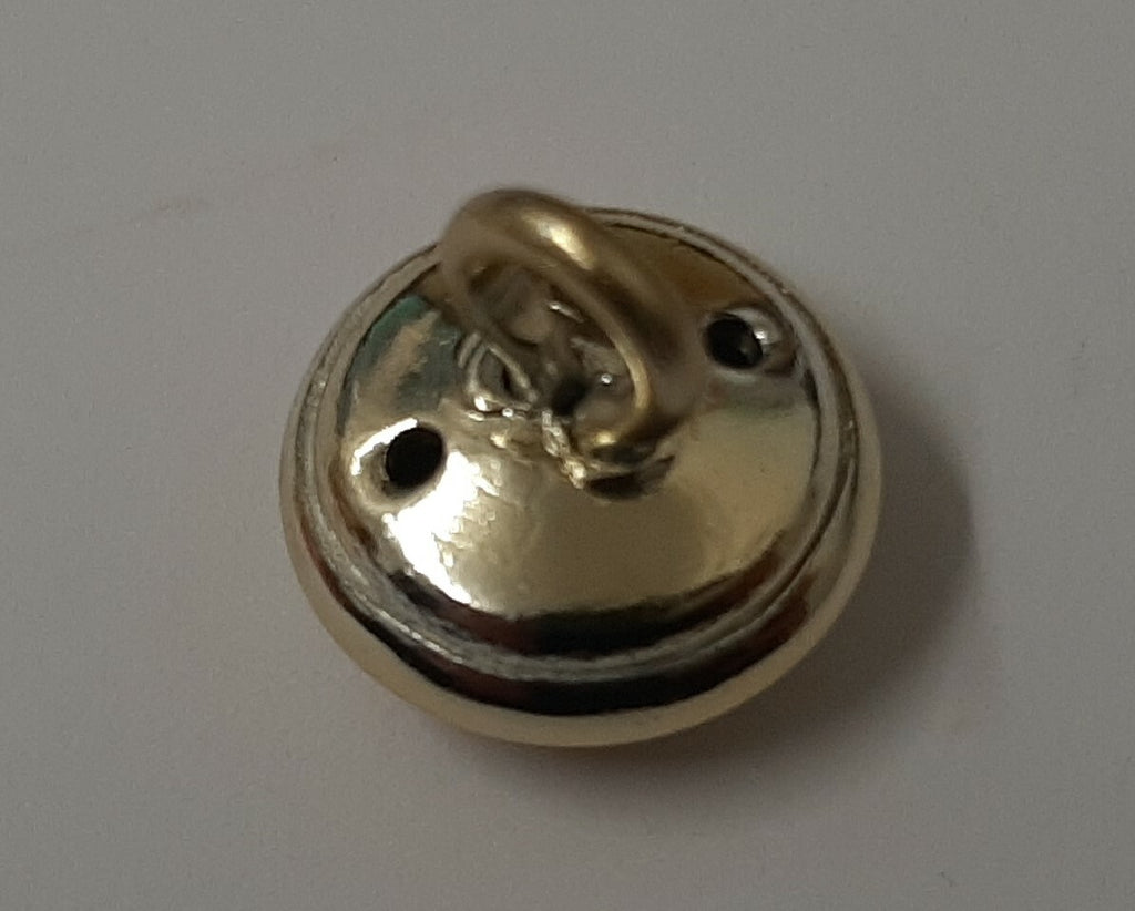 British Half Dome Gold Coloured Issue 22L Ring Back Buttons X2 ASBT308
