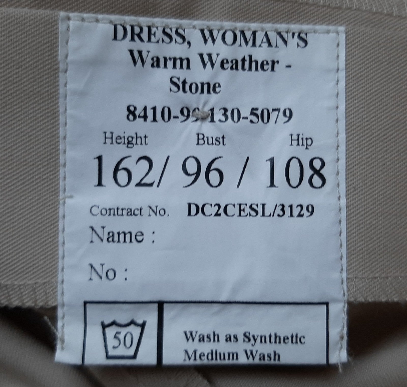Stone Dress Warm Weather British Women's 162/96/108cm