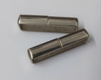 Genuine British Hi Sheen Chrome 1 1/4" Cross Strap Keepers x 2 NEW