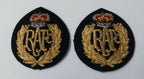 Hat Badge RAF Royal Air Force Braided Cloth Standard Dress Cap Patches X2