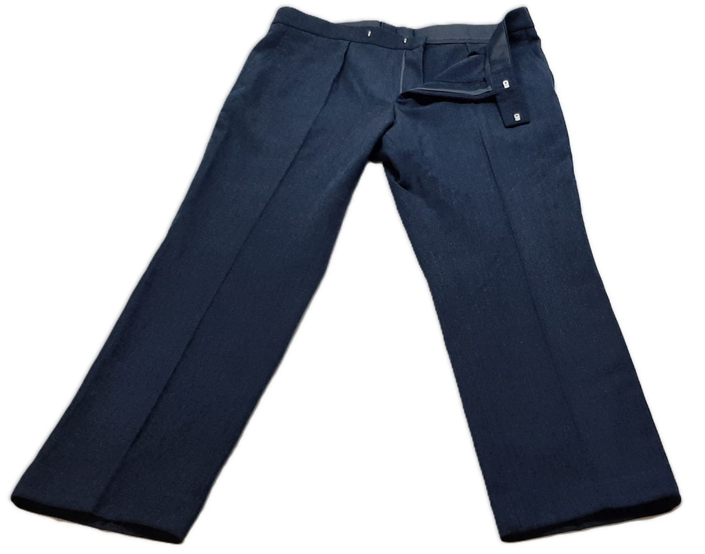 Vintage Trousers RAF Royal Air Force Dress Old Pattern Air Force Blue Grey Colour Waist 42"
