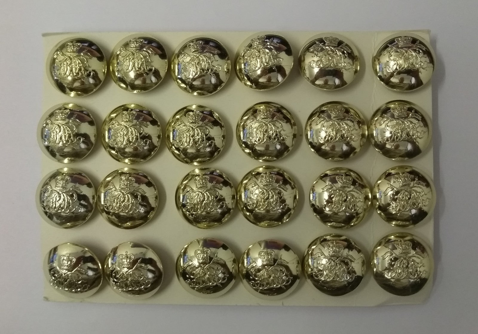 9/12 Lancers Buttons 40L Large 1 Gross (144) Vintage British Insignia