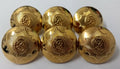 Genuine British Army Issue The Band of The Dragoon Guards Gilt Dress Buttons 40L