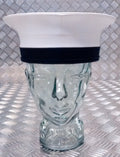 British Royal Navy Issue RN Sailors Pork Pie Hat Class II with Marks & Defects.