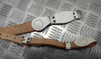 Vintage Sam Browne Strap Shoulder Cross Over White Leather Issue