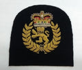 Naval Mess Badge RN Chief OFC Hand Embroidered Wire Arm Patch