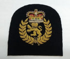 Naval Mess Badge RN Chief OFC Hand Embroidered Wire Arm Patch