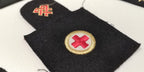 Royal Navy Qualification Cloth Patches Gold/Red on Black set of 7