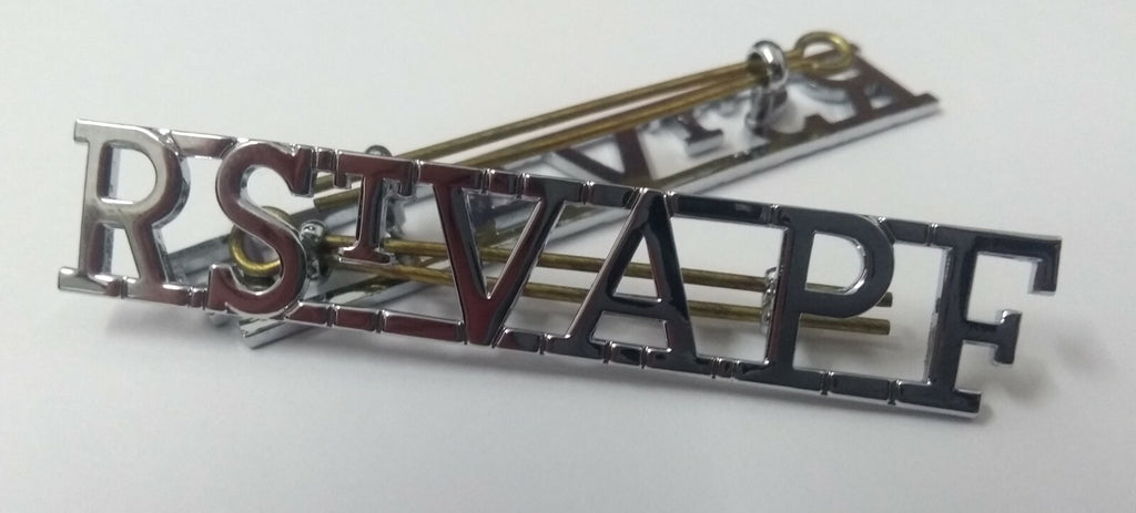 Royal St Vincent "R St V A P F" Insignia Chrome Shoulder Title MFCD9