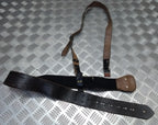 Vintage Sam Browne Brown Leather Belt & Shoulder Strap Issue Faulty