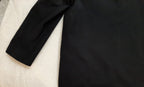 Black Vintage Raincoat British Double Breasted Removable Liner 108cm