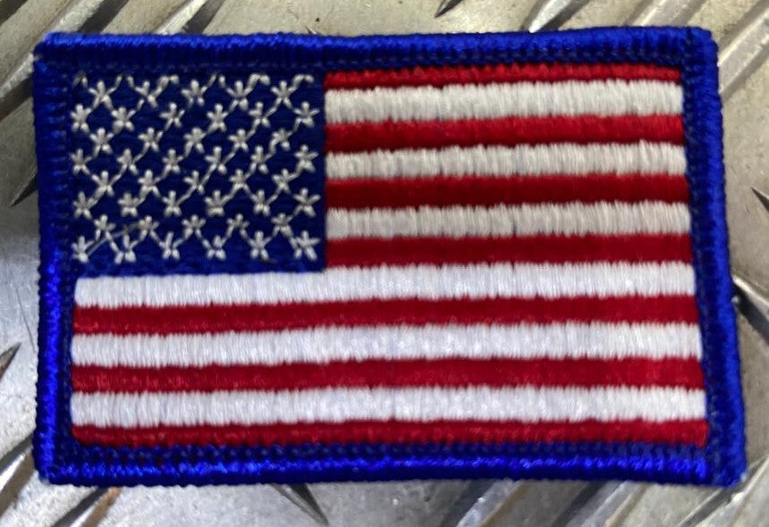 US / American USA Flag Shoulder Sew-on x 2- NEW