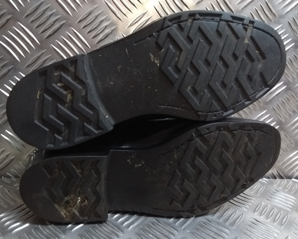 Service DMS Shoes British Black Leather Dress With Toe Cap UK Size 9