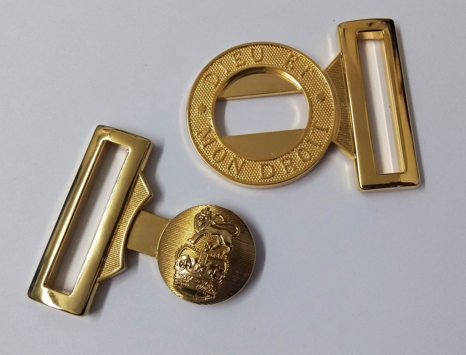 British Army Buckle "DIEU ET MON DROIT" Ceremonial Belt Locket Hobson of London