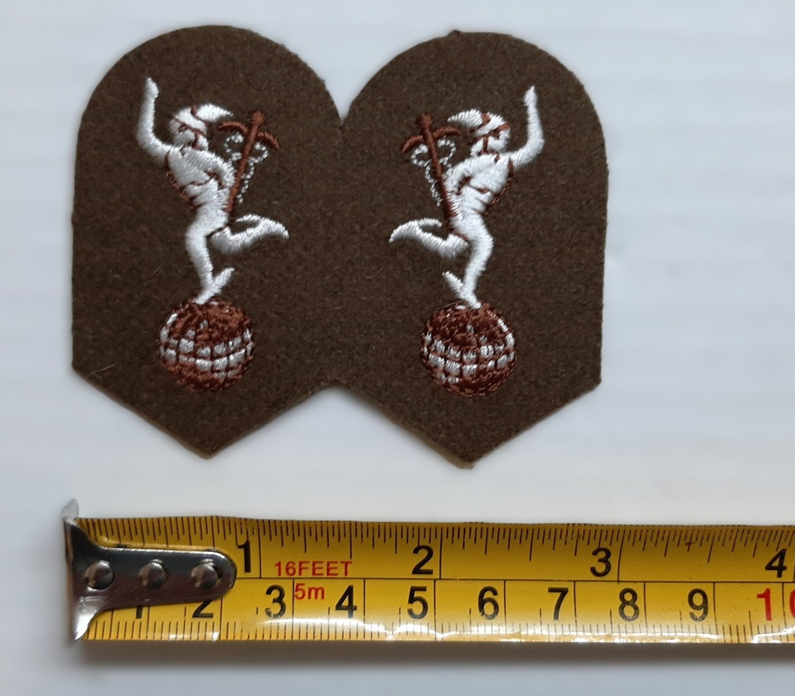 British Army Insignia Royal Corps of Signals SGT / S SGT Figure of Mercury Jimmy