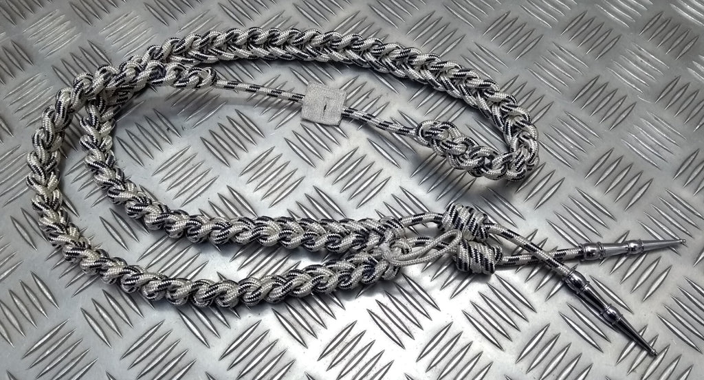 Oman Silver Aiguillette Senior Officer Blue Fleck Ceremonial UK Made
