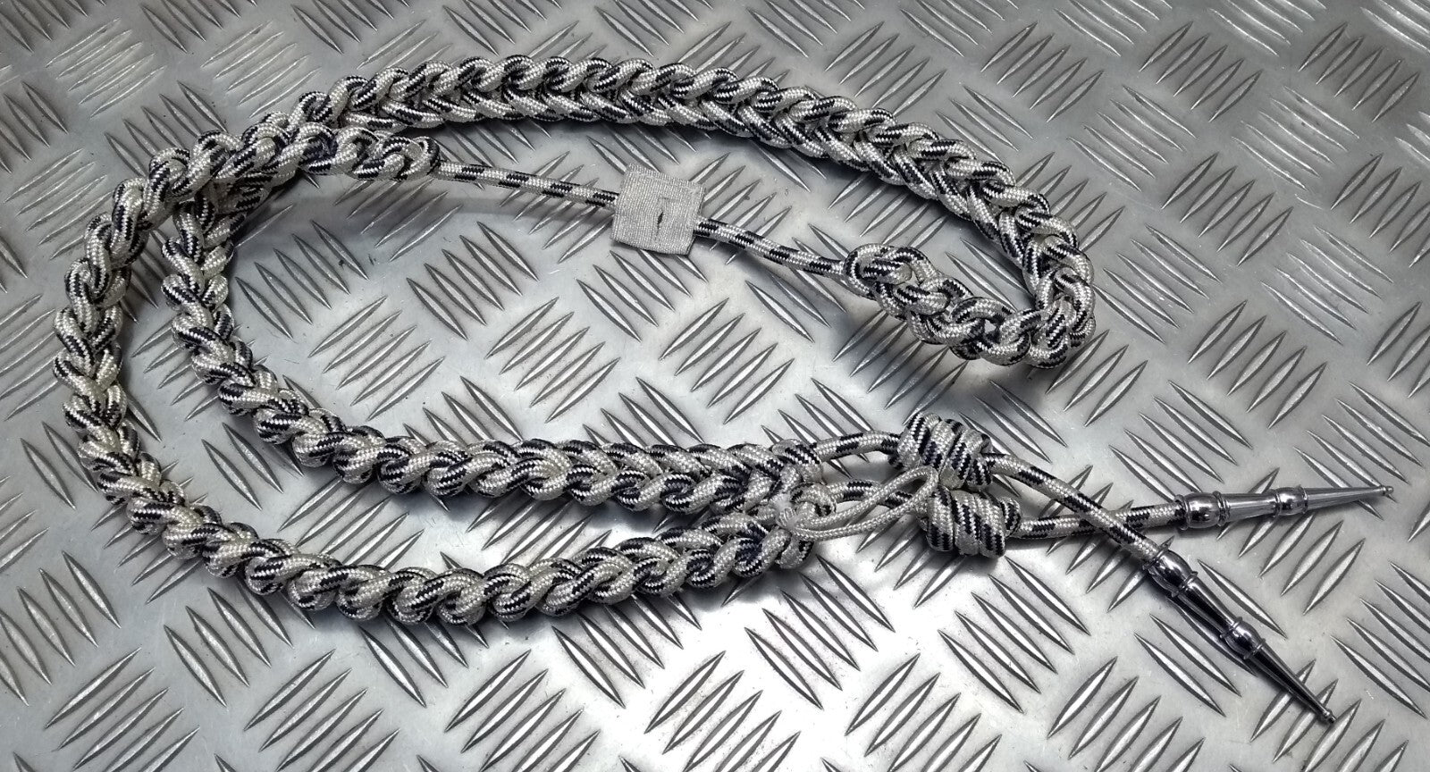 Oman Silver Aiguillette Senior Officer Blue Fleck Ceremonial UK Made