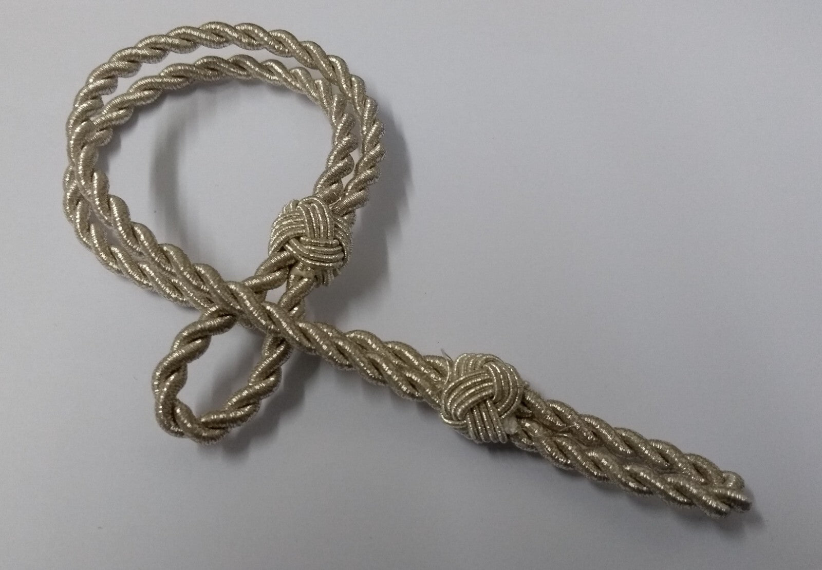 Hat Cord Silver Twisted Issue Ceremonial Officer's Dress Cap Made in UK