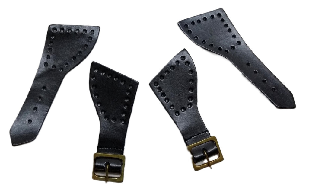 Mess Foot Straps Leather British NCO Brass Buckle HCav Cavalry Pattern