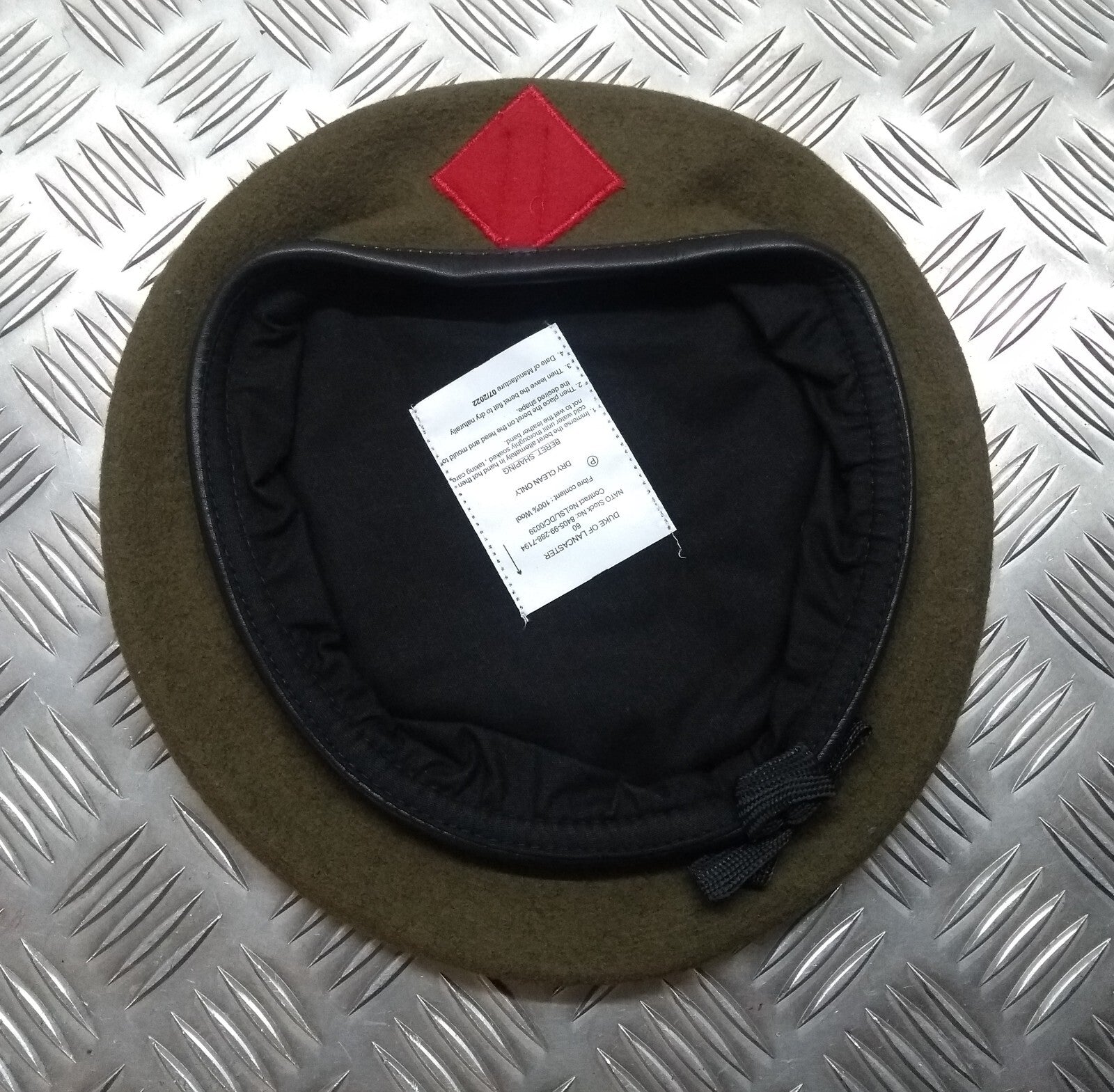 The Lanc's Beret Khak i Duke of Lancaster's British Army Standard Dress 60cm