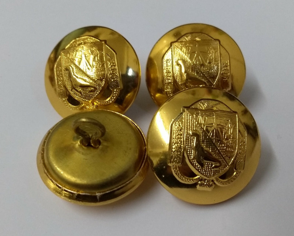 FIDF Falkland Islands Defence Force & Light Infantry Dress Uniform Buttons X4