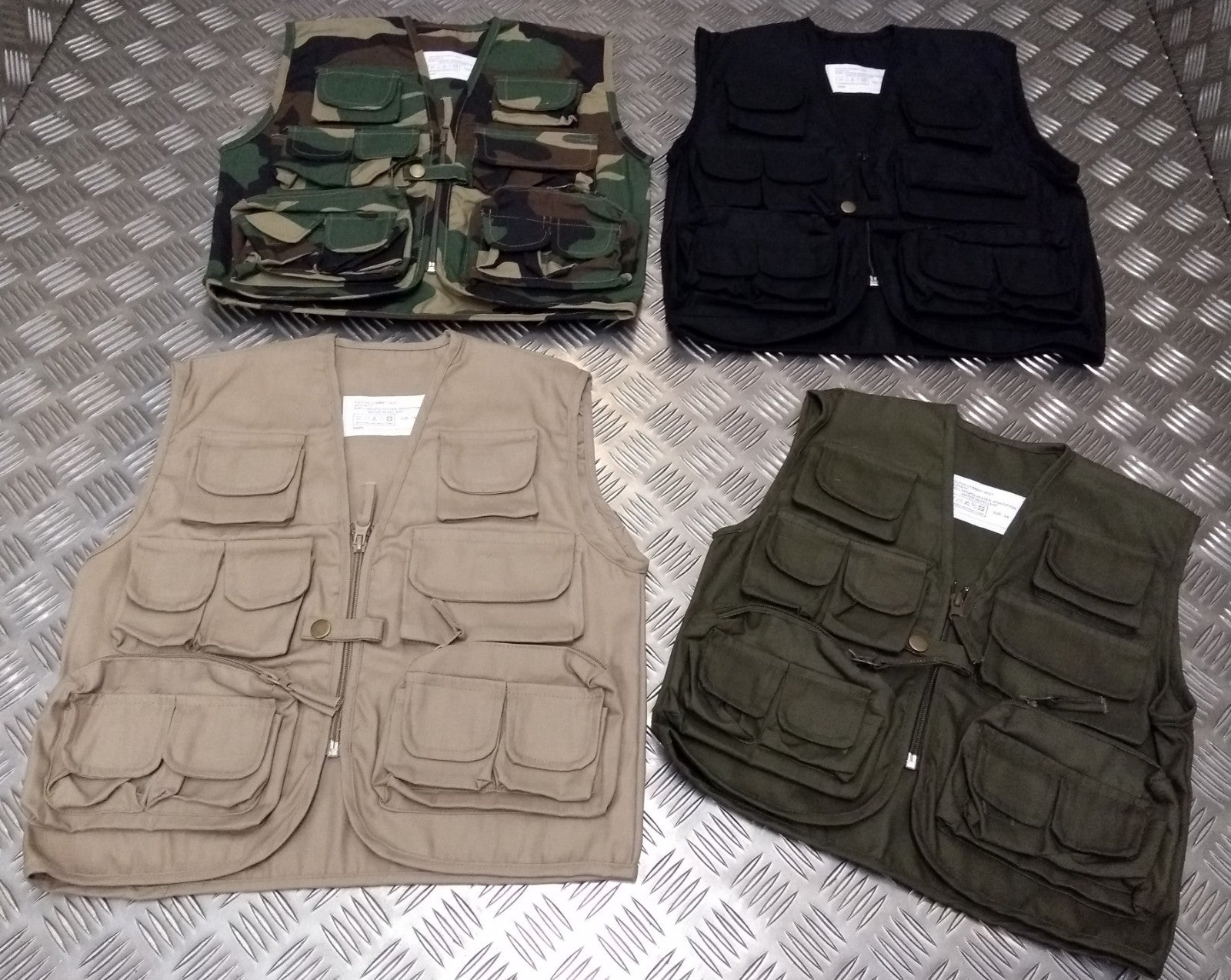 Kids ARMY Children's Assorted Action Multi-Pocket Combat Vest / Fishing Vest NEW