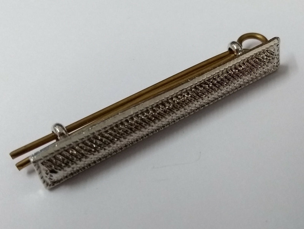 Genuine British Service Decorative Silver Metal Rank / Stripe Bar ABL2 - NEW