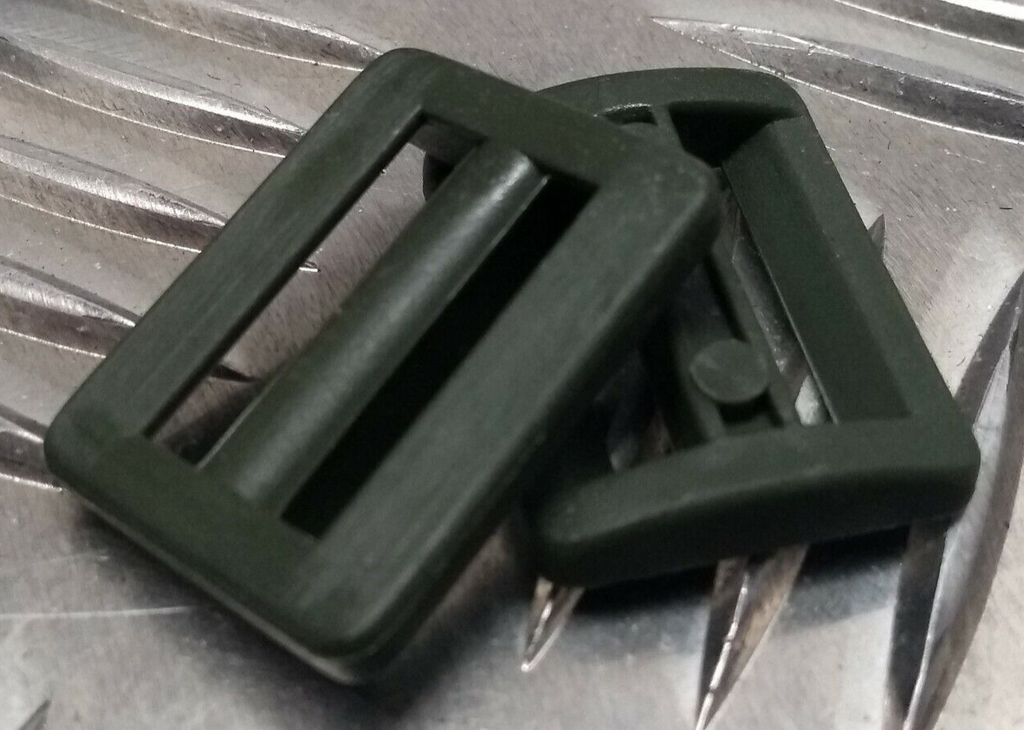 Vintage British Army 80's Pattern 19mm Slide Strap Buckles Un-issued x2 pairs