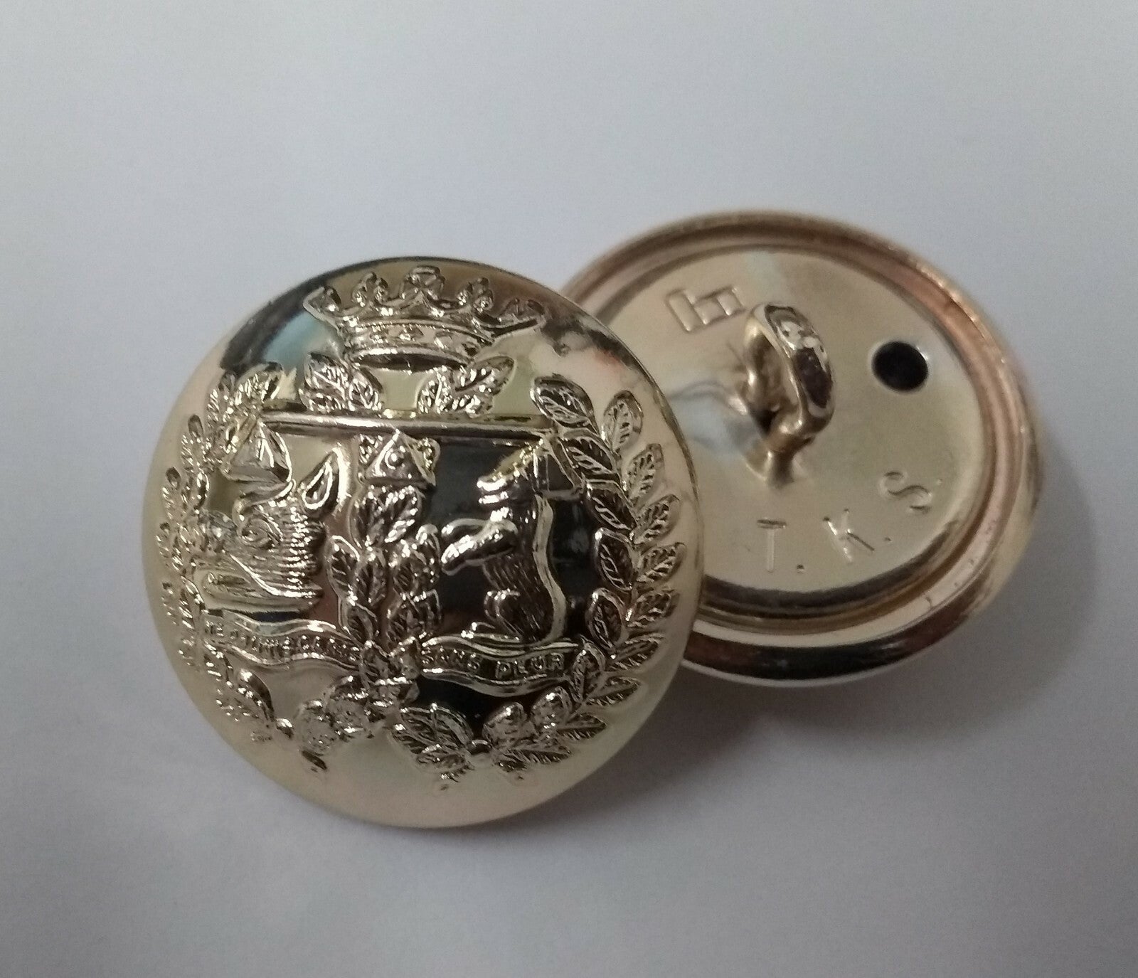 Genuine British Army Argyll & Sutherland Highlanders No1 No2 Dress Buttons 40L
