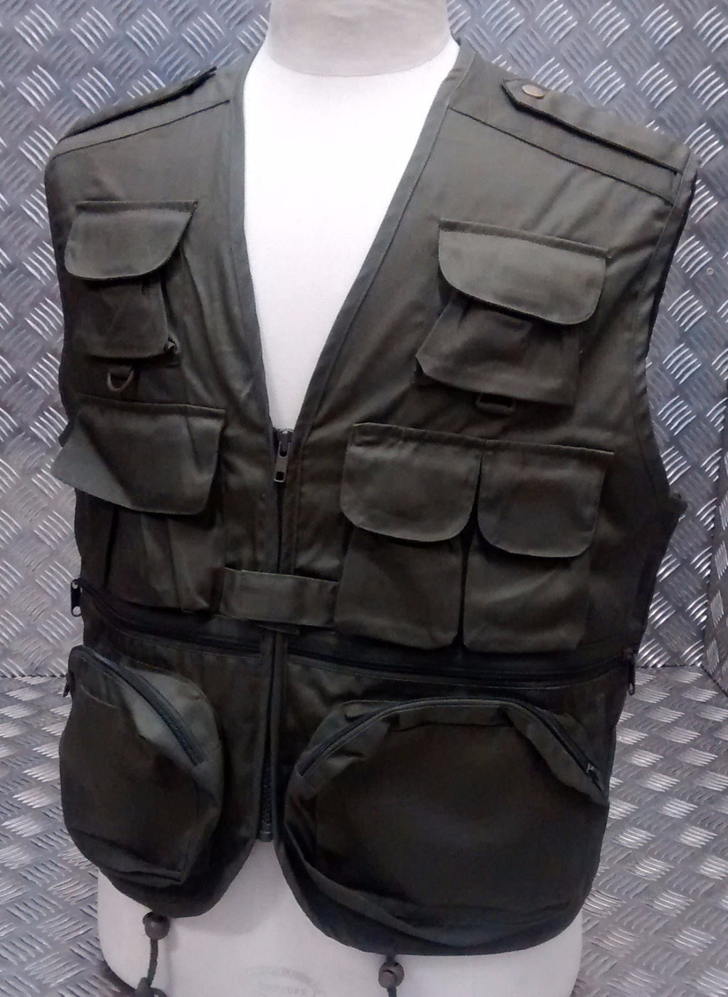Fishing Hunters Photographers Multi Pocket Vest Military Green (OD)