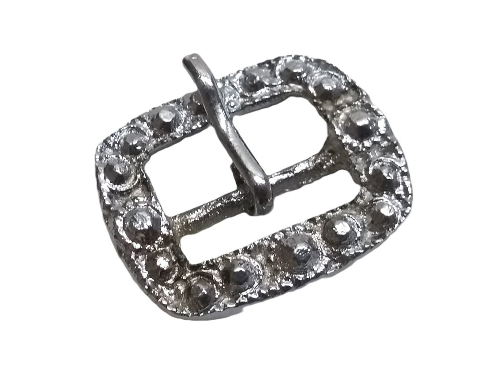 High Sheriff Buckle Silver & Diamond Finish 1 Pair of Small Decorative Buckles