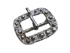 High Sheriff Buckle Silver & Diamond Finish 1 Pair of Small Decorative Buckles
