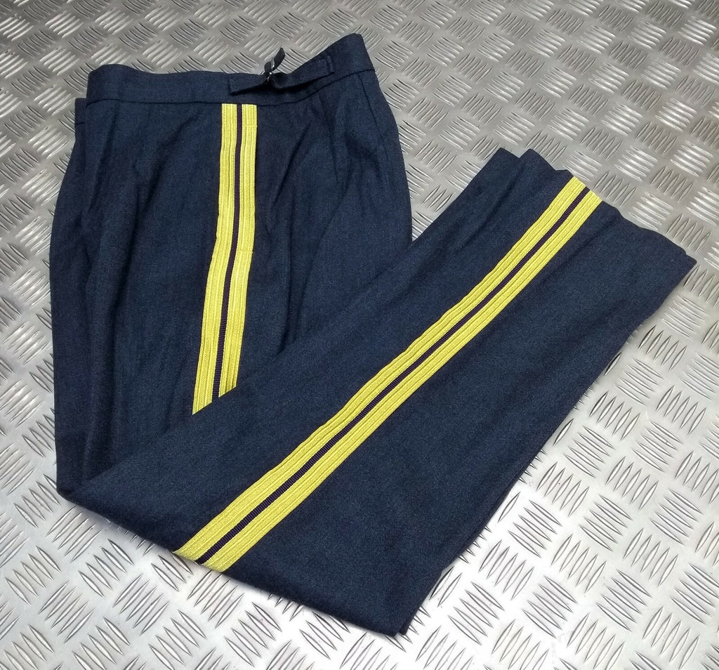 Bands Slacks RAF Royal Air Force Blue Grey with Stripes Musician & Bandmasters No9 W30"
