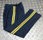 Bands Slacks RAF Royal Air Force Blue Grey with Stripes Musician & Bandmasters No9 W30"