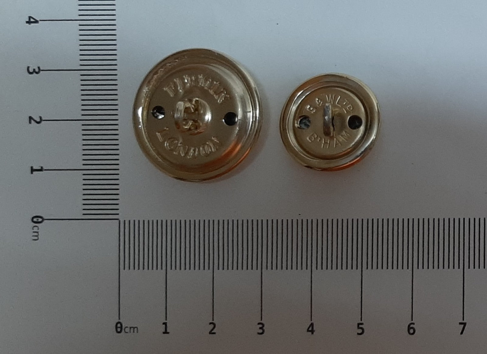 Yorkshire Volunteers Buttons British Army English Rose Ring Back Button Set