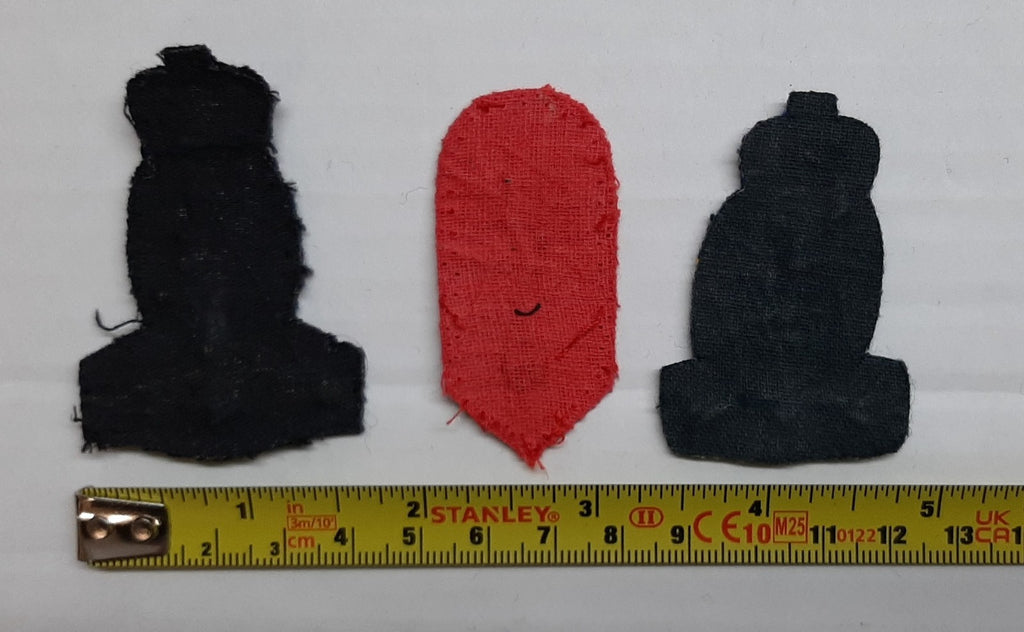 Signals Embroidered Badges British Army Old Pattern Royal Corps Insignia x3