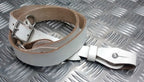 Genuine Vintage White Cross Over Sam Browne Strap Leather- NEW