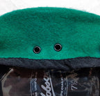 Hobson Beret Light Green With Petersham Rim 100% Wool No Badge 7 1/2