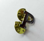British Made Issue Snap Pin ½" Chrome Shoulder or Collar Letters A-Z