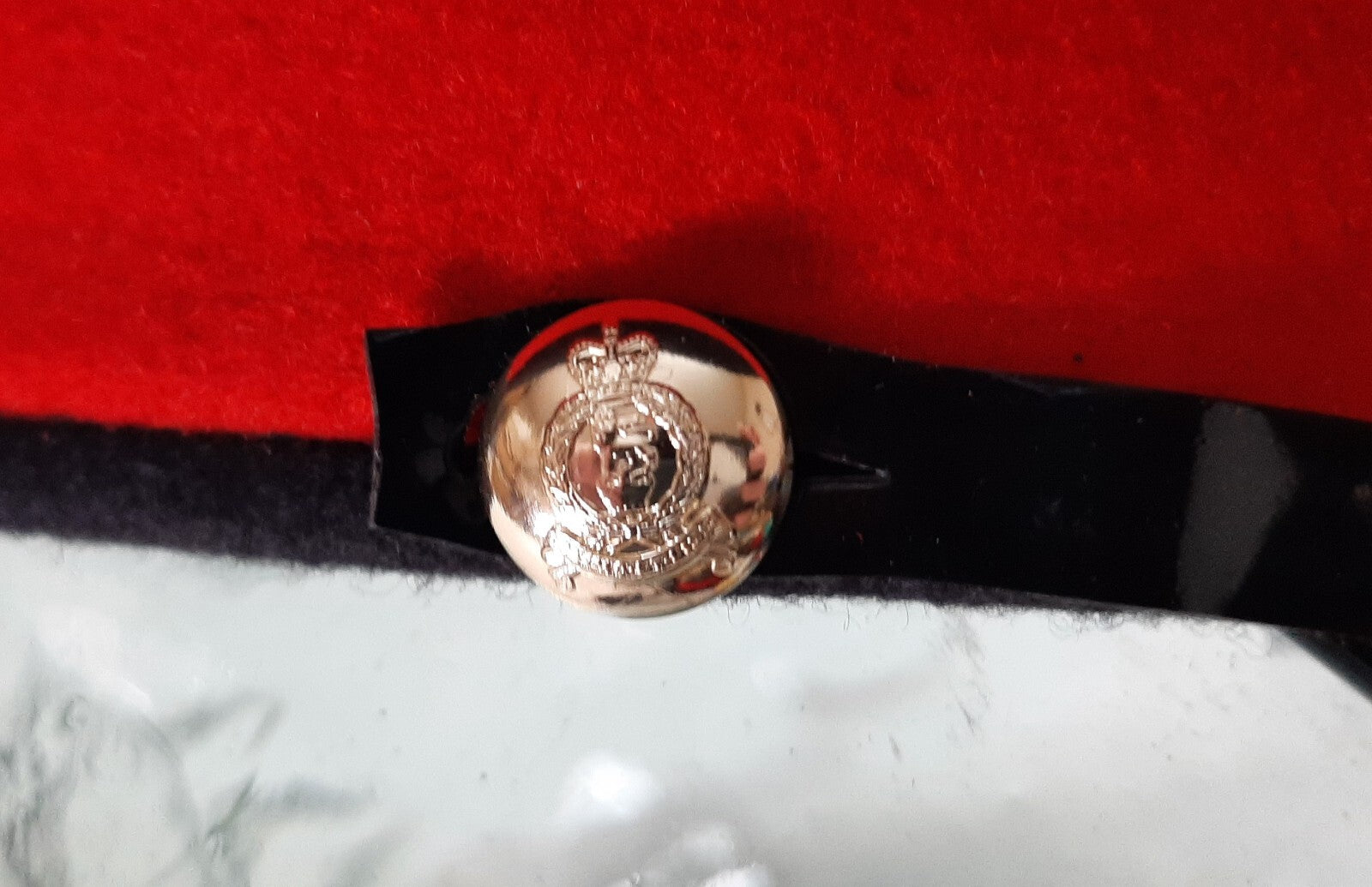 No1 Dress Hat British Army AGC Adjutant General's Corps Pattern Buttons 56cm